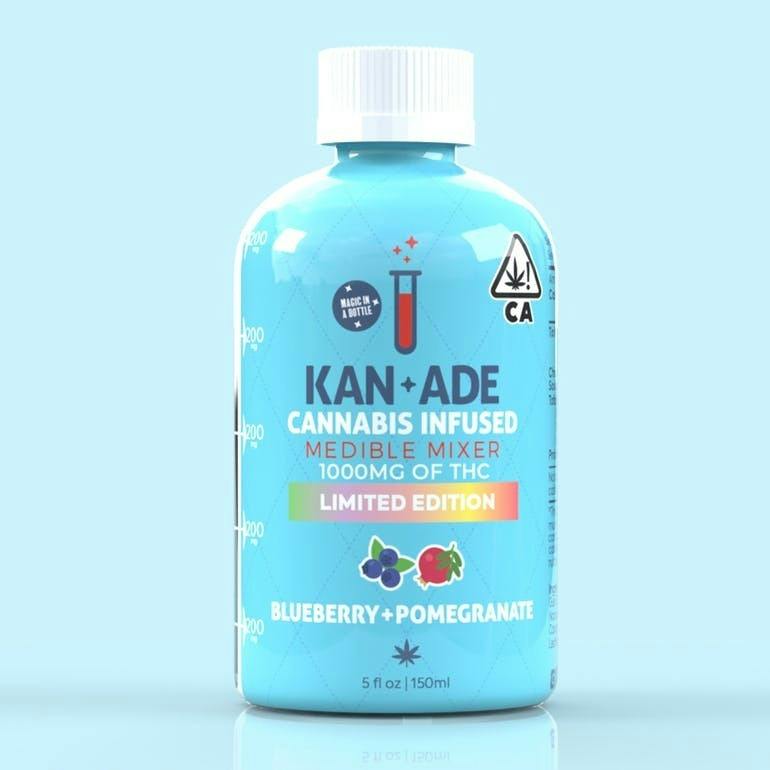 Kan+Ade 1000mg Blueberry Pomegranate Medible Mixer