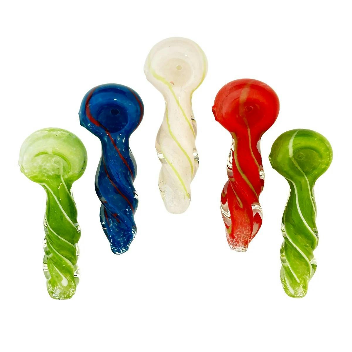 Cana Harbor | 4" Twisted Glass Hand Pipe