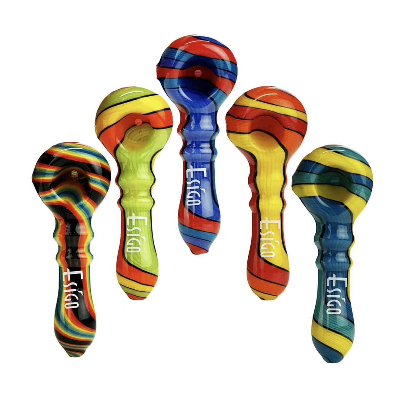 Esigo | 4" Wig Wag Art American Color Hand Pipe