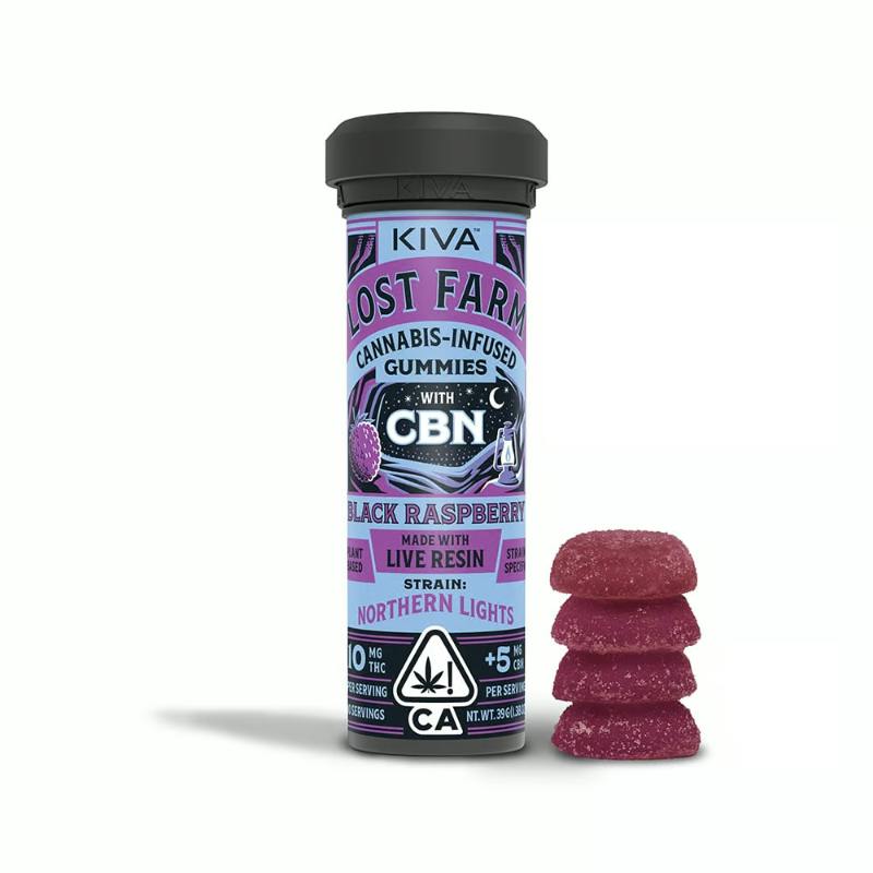 Black Raspberry'Northern Lights’10:5THC:CBN Gummies| 100mg | 10ct | 10mg/ea