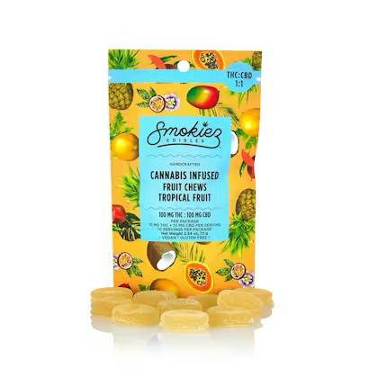 Sweet Tropical Gummies 1:1 THC:CBD | 100mg | 10ct | 10mg/ea