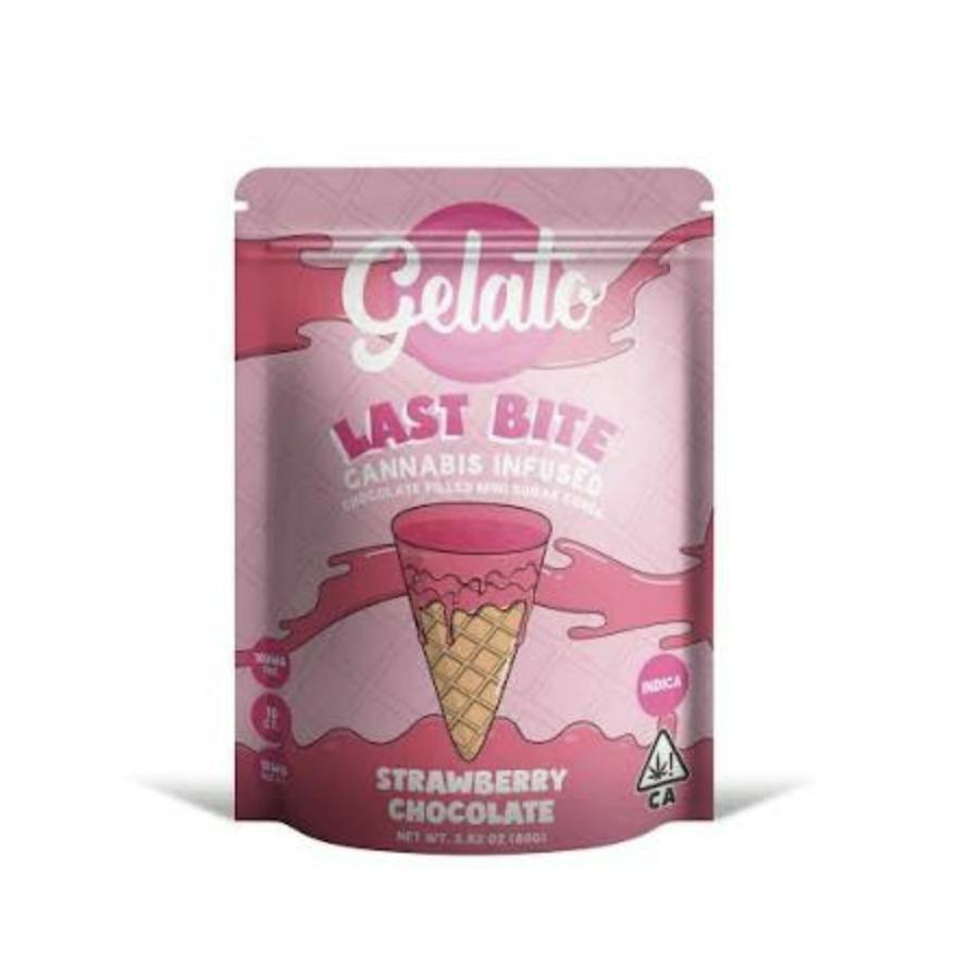 Gelato | Strawberry Chocolate Mini Cones | 100mg | 10ct | 10mg/ea