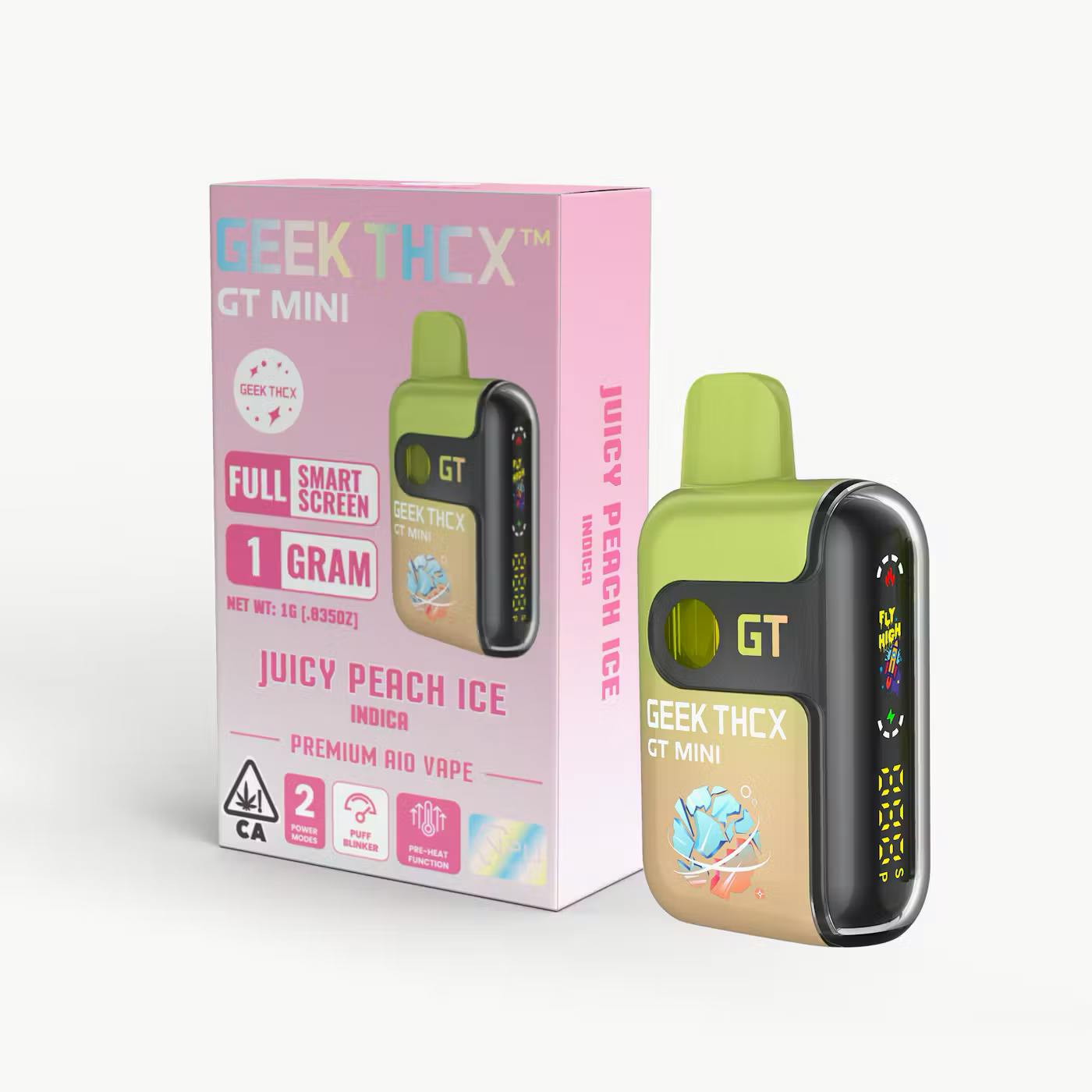 GEEK THCX | Juicy Peach Ice | Disposable | 1g