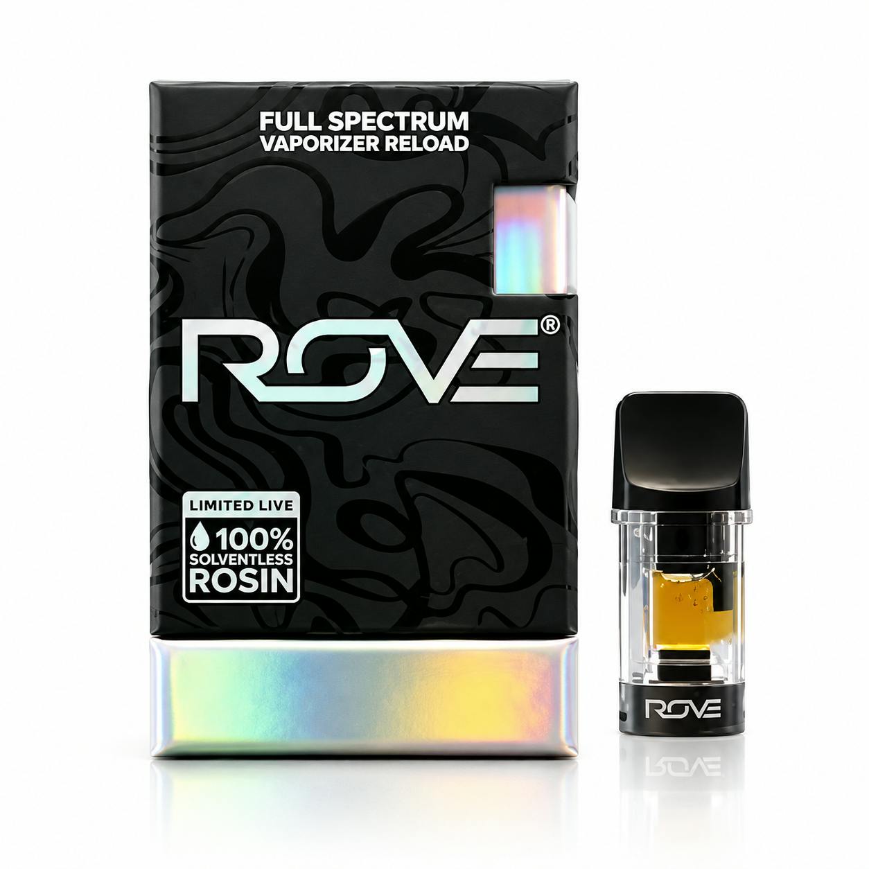 ROVE | VAPE RELOAD | PREMIER SOLVENTLESS ICE HASH LIVE ROSIN | 0.5G | - GARLIC JUICE | HYBRID