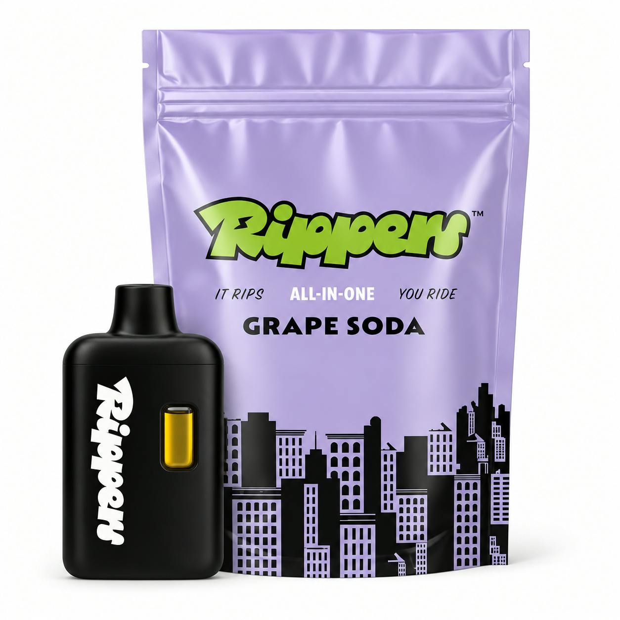 RIPPERS | VAPE AIO | 2G | - GRAPE SODA | INDICA
