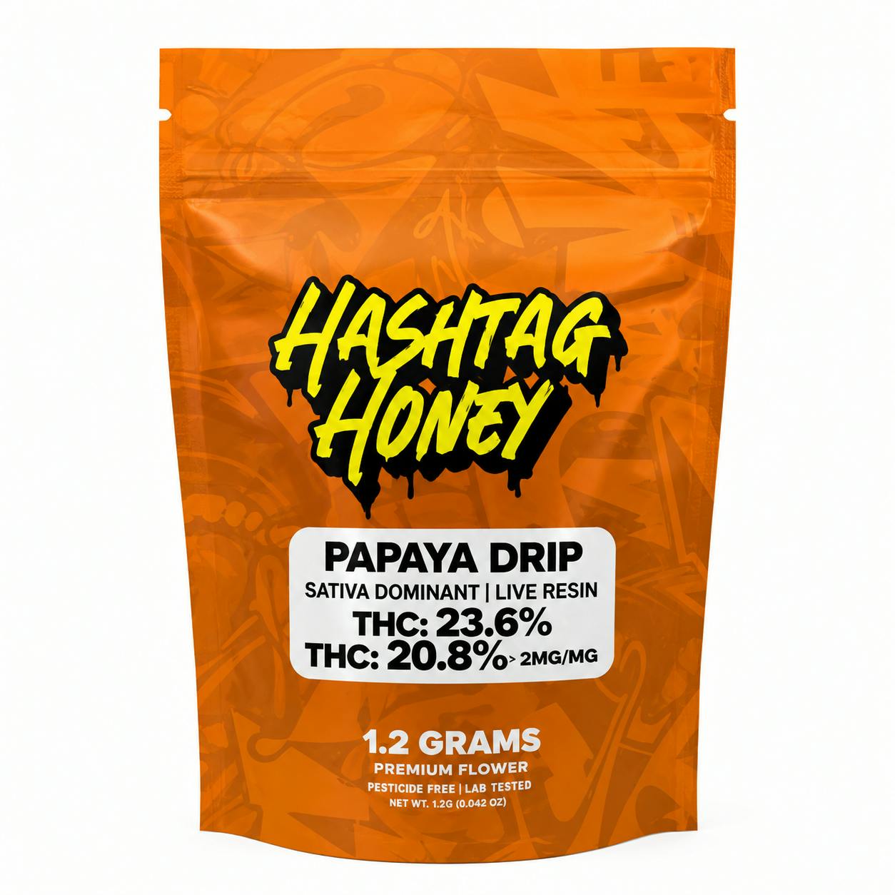 HASHTAG HONEY | FLOWER | PAPAYA DRIP | 1.2G | SATIVA