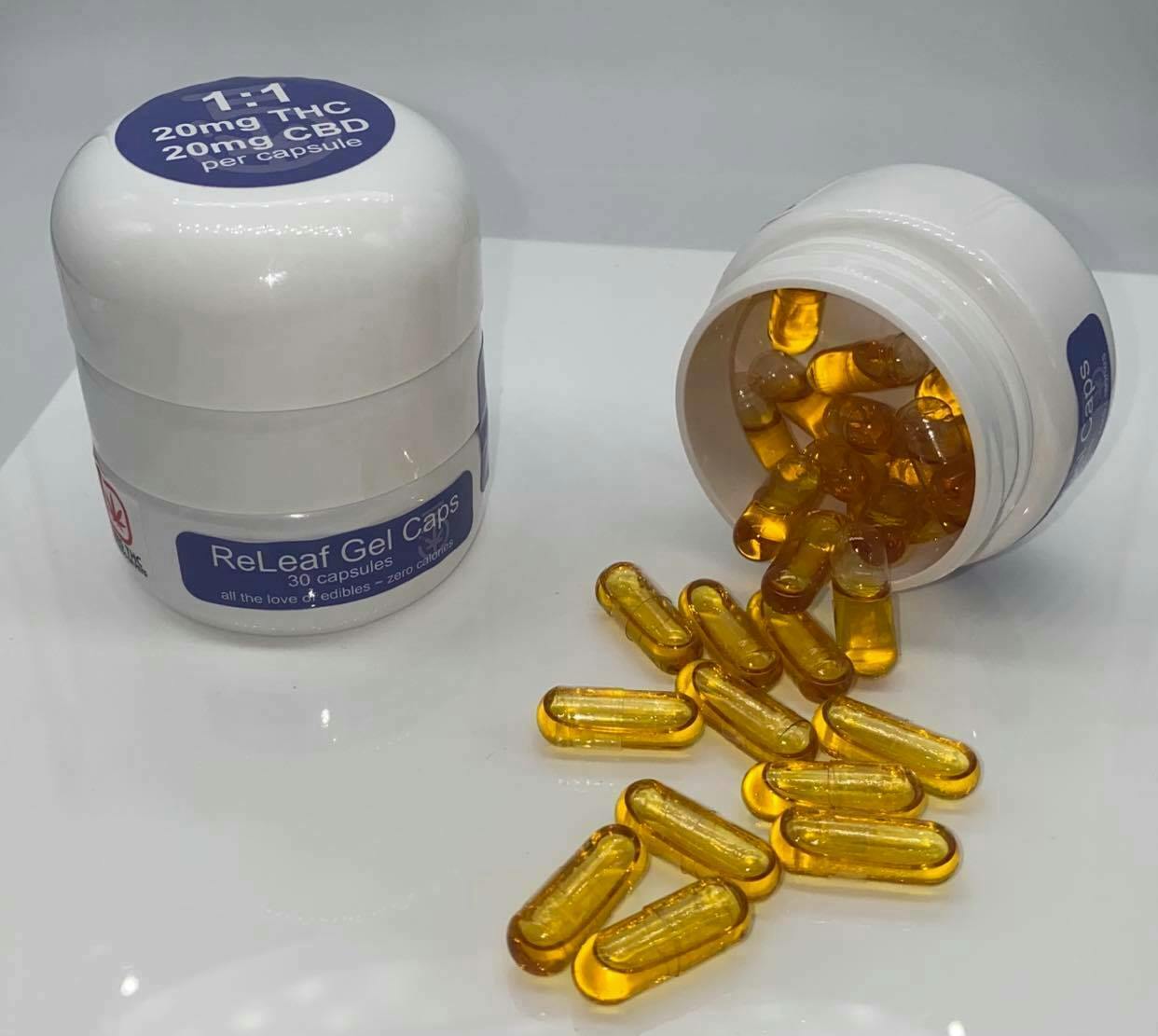600mg - 20mg 1:1 Capsules - 5 Leaf