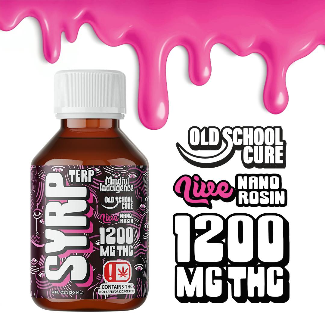 PINK BERRIES - 1200MG TERP SYRP - MINDFUL INDULGENCE (OLD SCHOOL CURE)