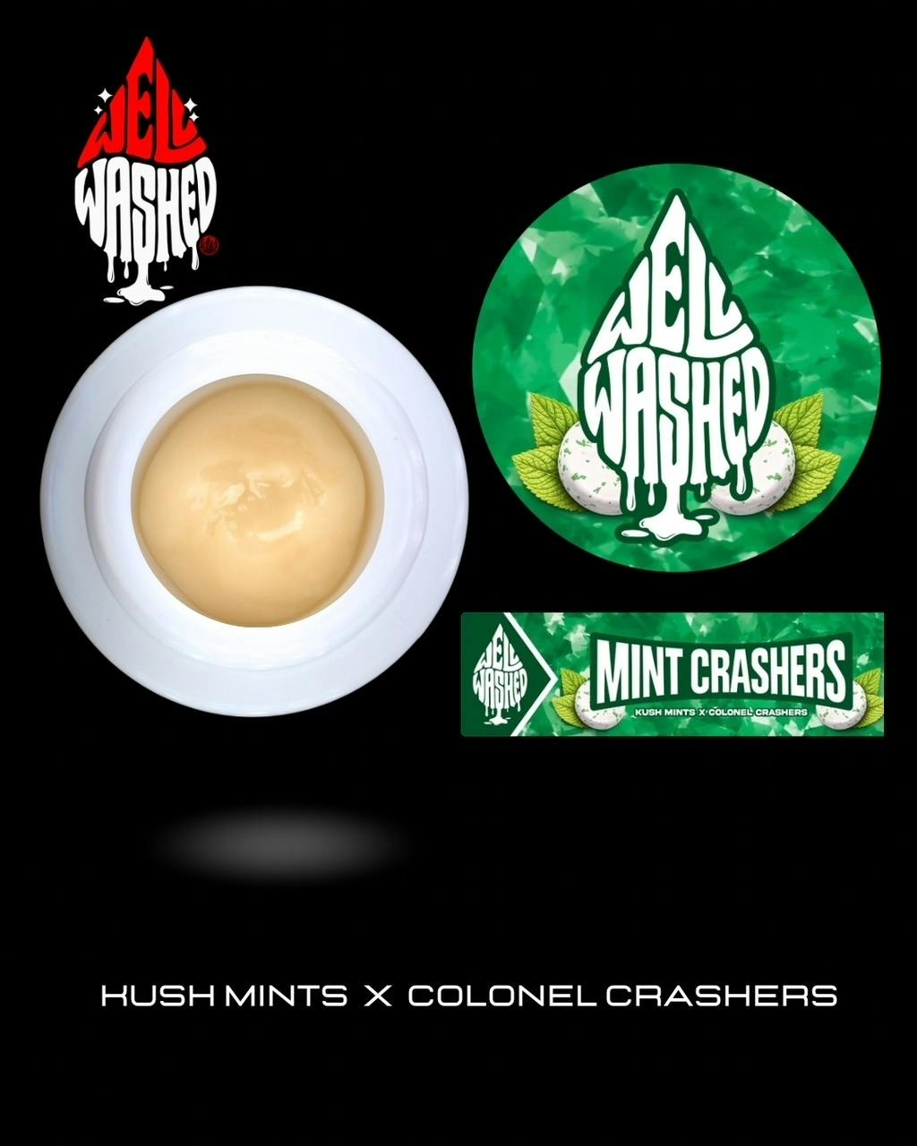 MINT CRASHERS - 1G LIVE HASH ROSIN - WELL WASHED