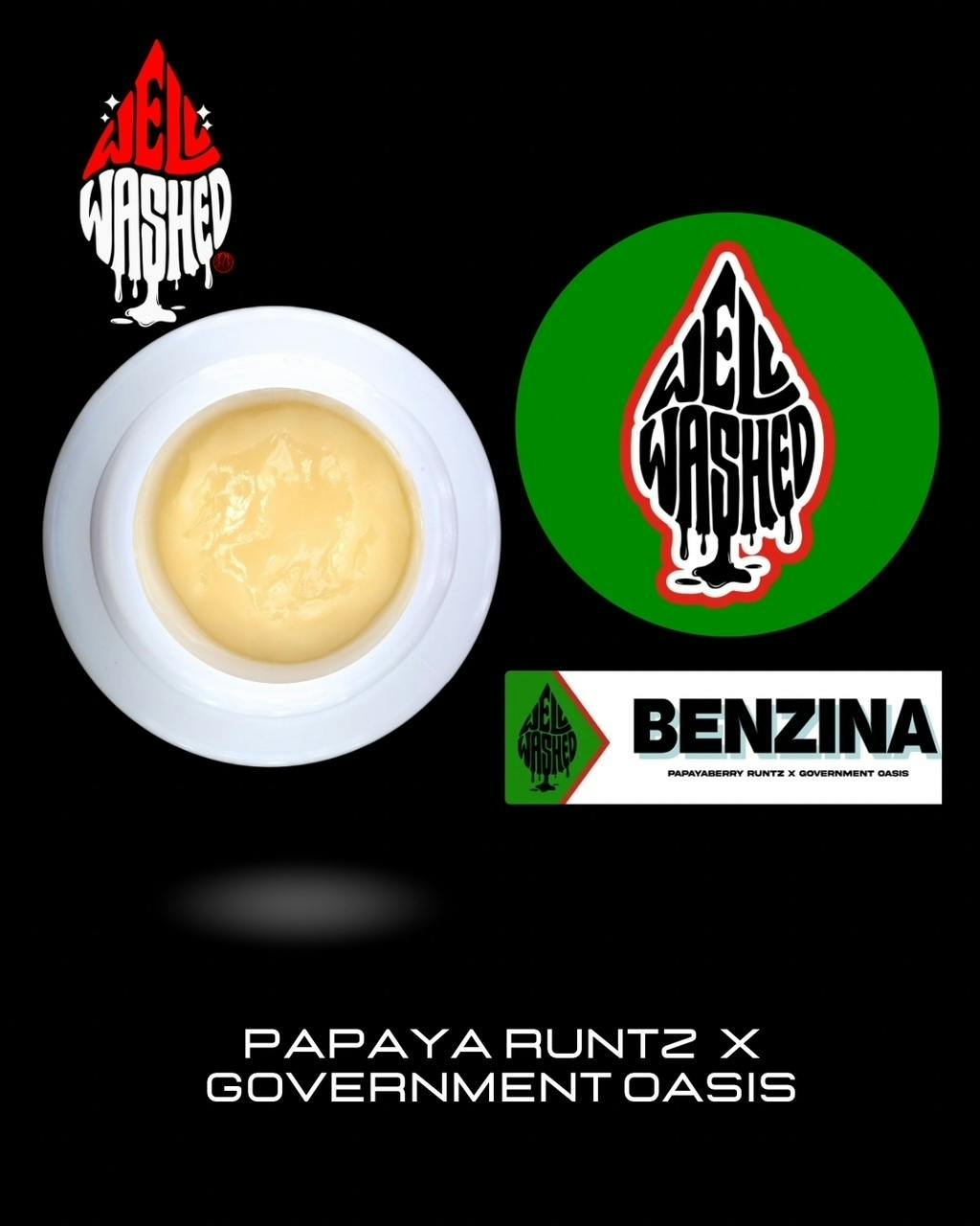 BENZINA - 1G LIVE HASH ROSIN - WELL WASHED