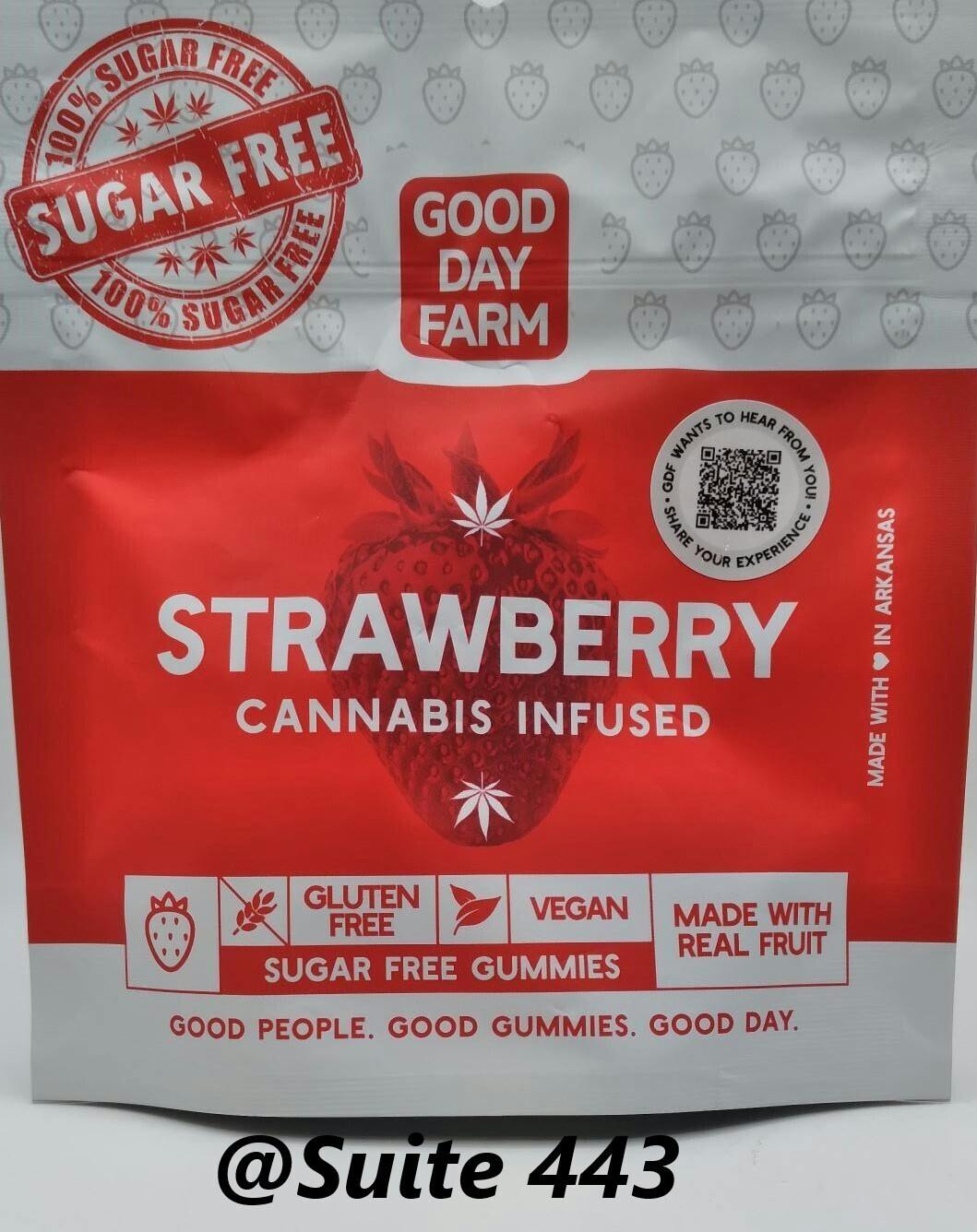 Good Day Farm | Strawberry Gummies | 100mg | 10ct | 10mg/ea
