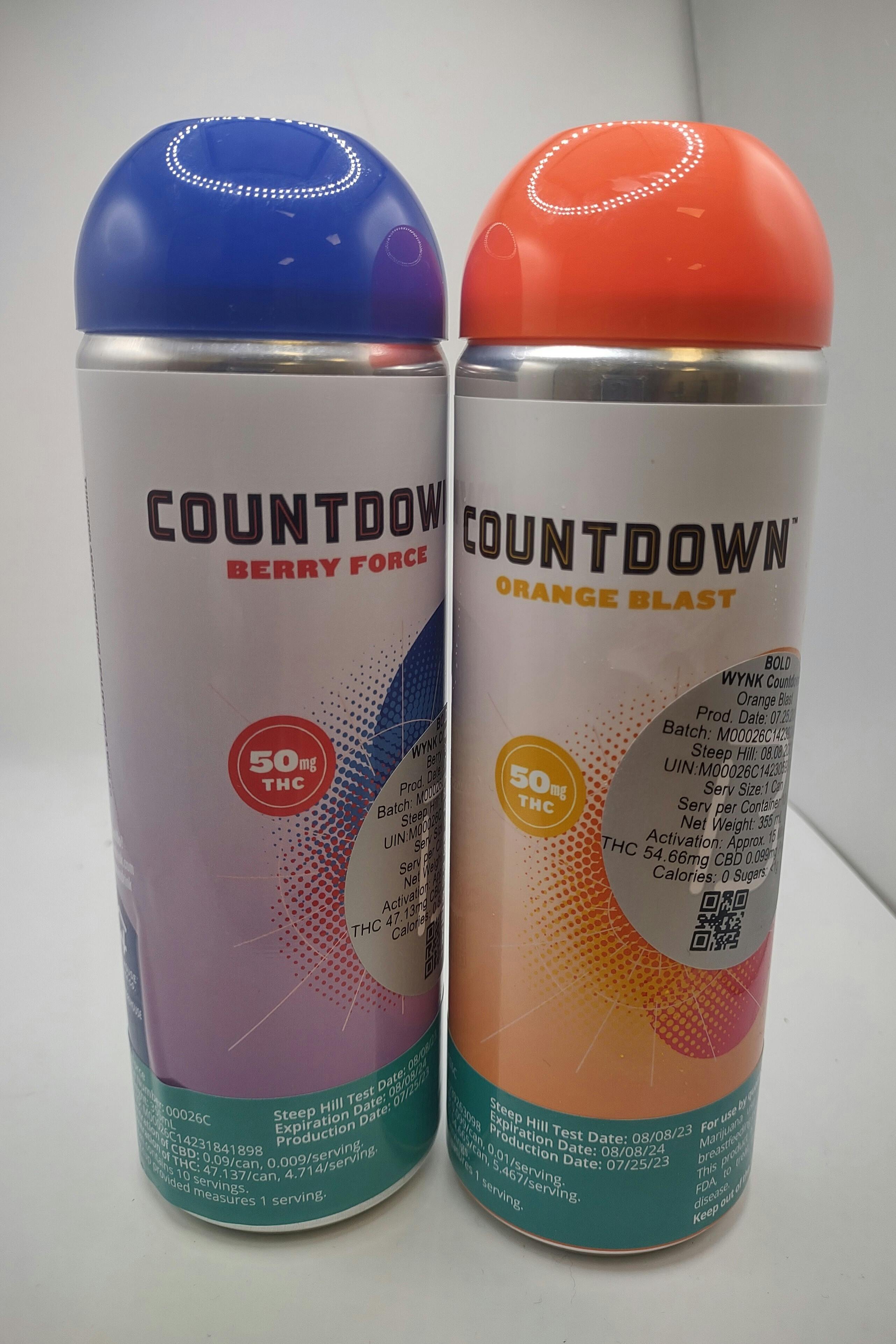Bold: Cannabis Infused Seltzer | Countdown | Berry Force | 50mg