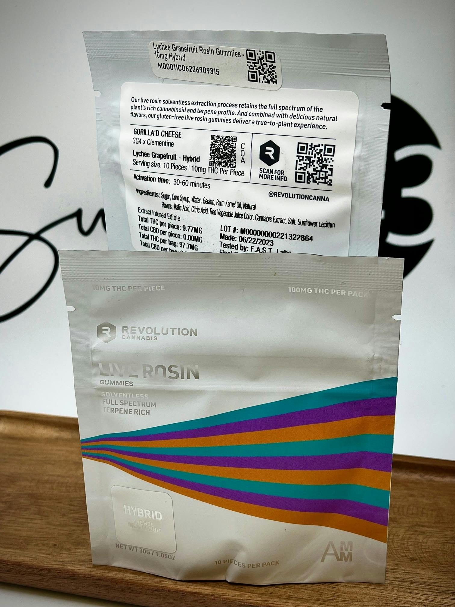 Delta: Gummies | Lychee Grapefruit Live Rosin | Hybrid | 100mg