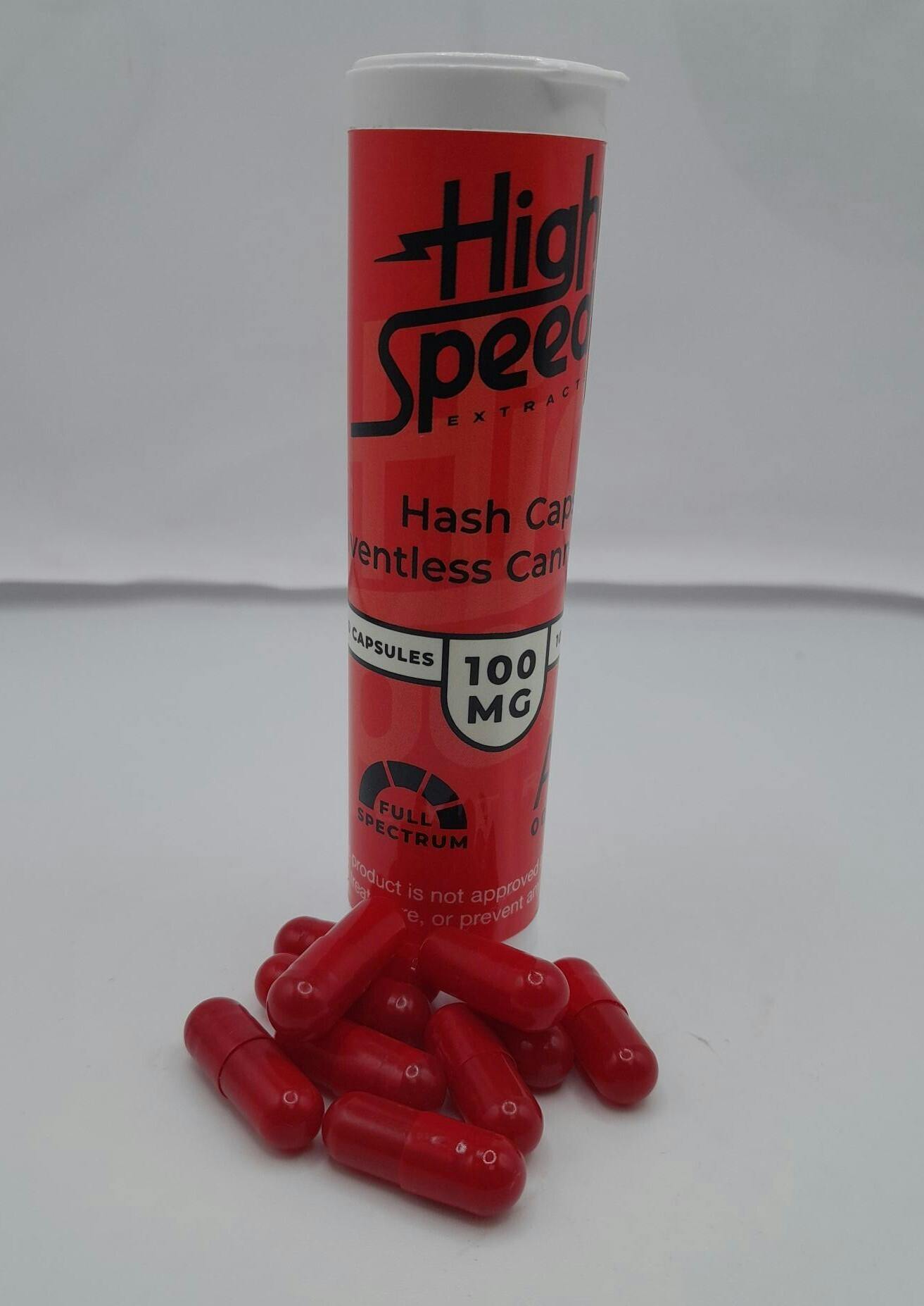 High Speed Extracts: Hash Caps | Hybrid | 100mg