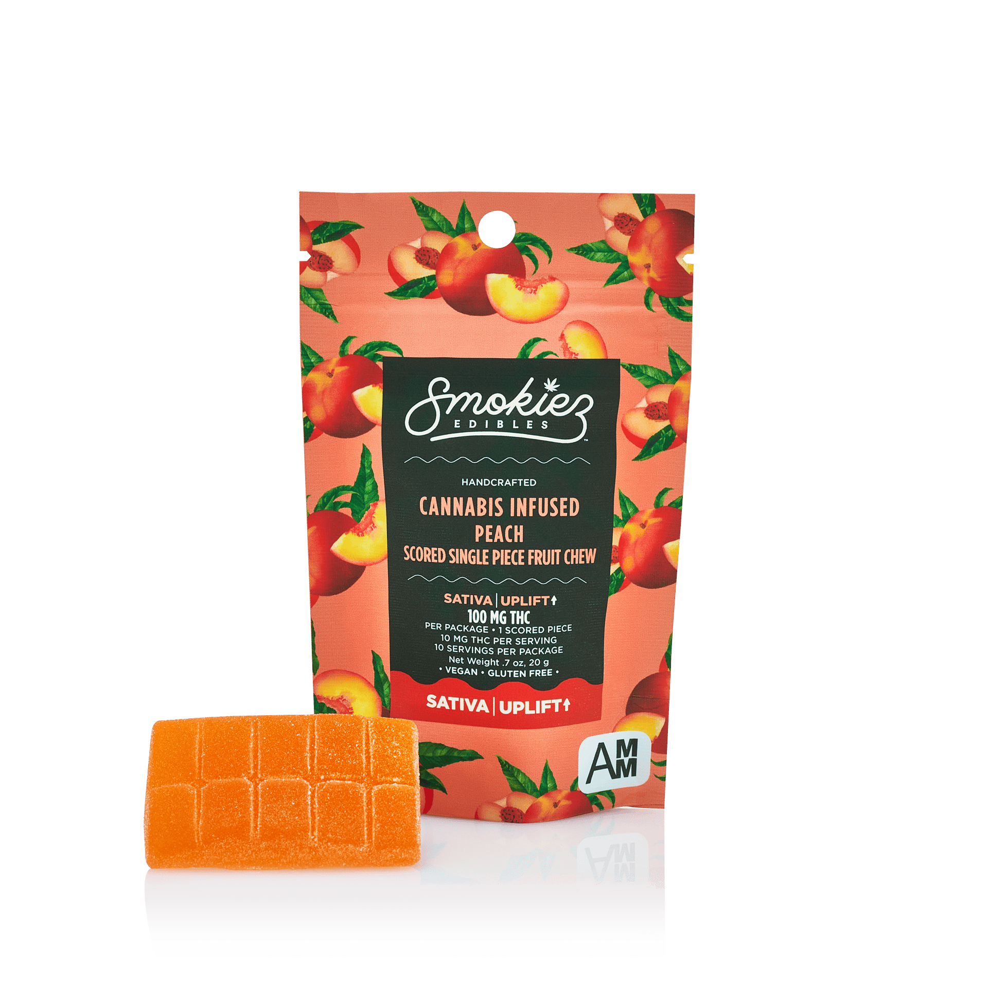 Smokiez: Gummies | Peach Sweet | Sativa | 100mg