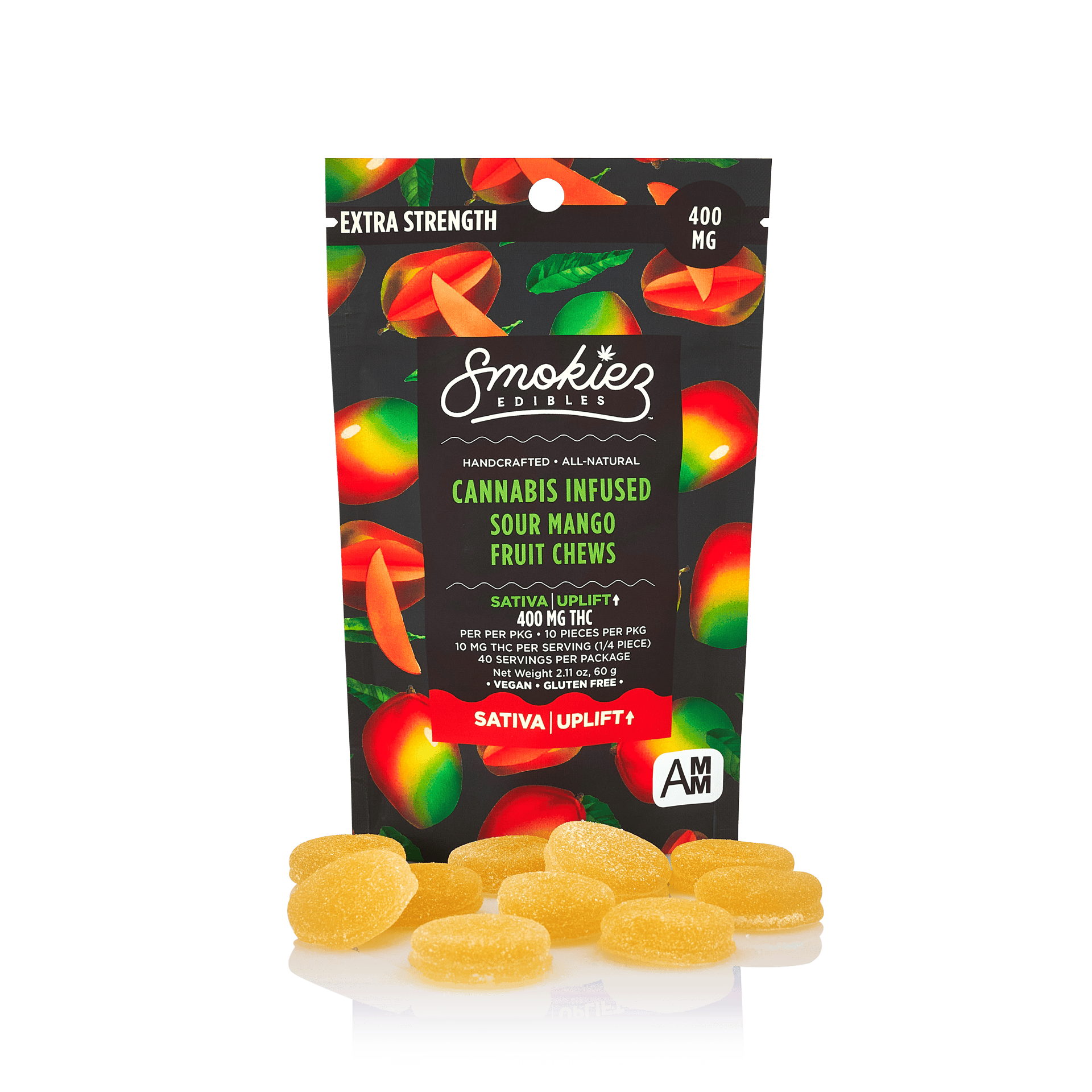 Smokiez: Gummies | Mango Sour | Sativa | 400mg