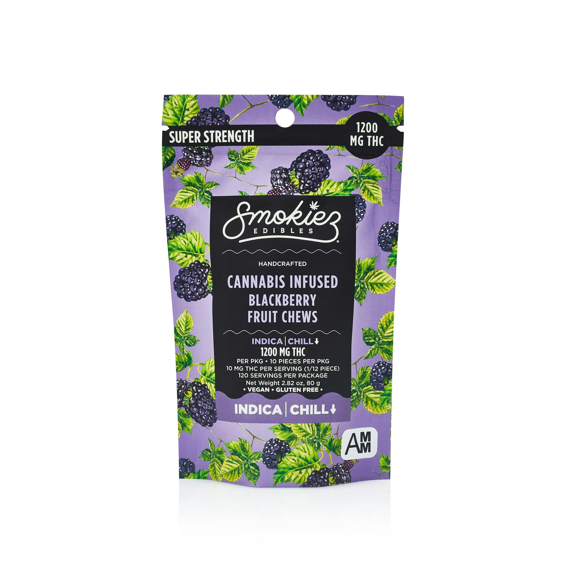 Sweet Blackberry Gummies | 1200mg | 10ct | 120mg/ea