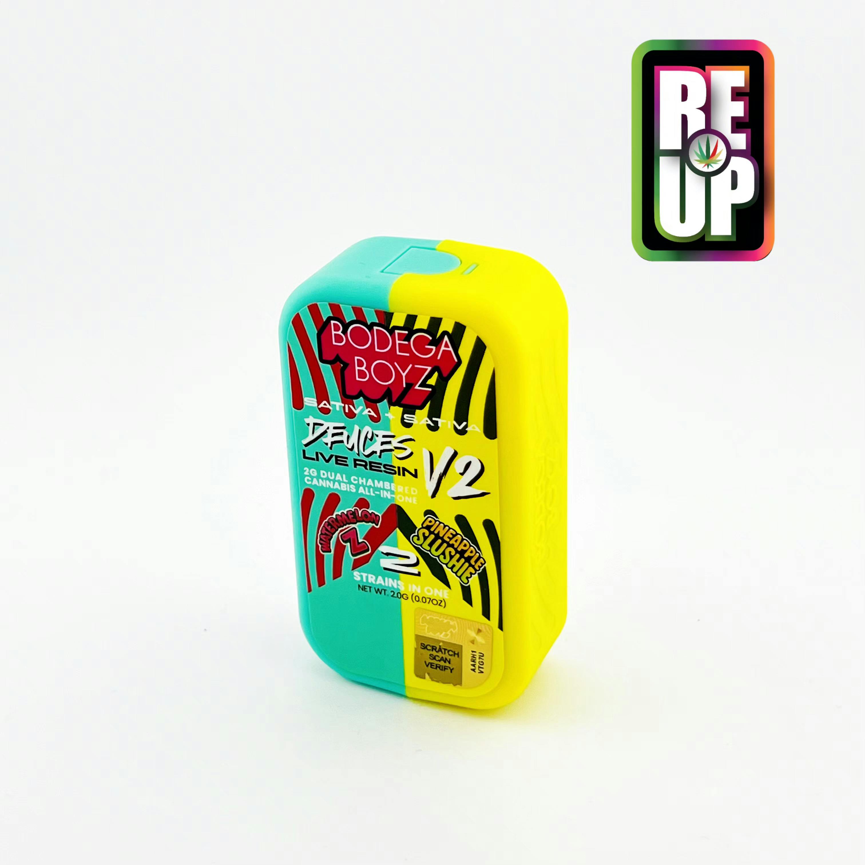 2 gram Deuces Mango Gelato x Watermelon Zkittlez Live Resin Vape | OK by Bodega Boyz