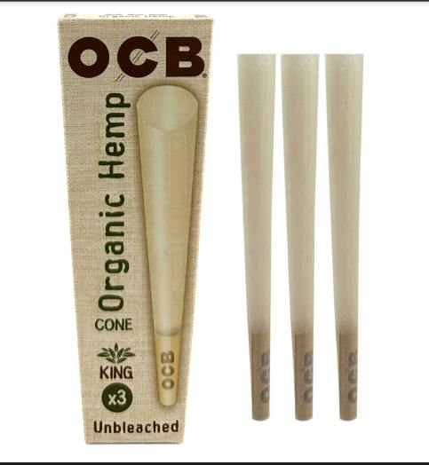 Pipe Kings - OCB Papers & Cones - 3pk Unbleached cones | Accessories
