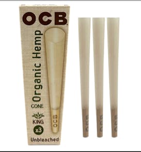 OCB - Unbleached Cone 3pk