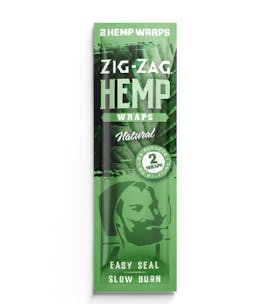 Zig Zag - 2pk Hemp Wraps - Natural