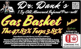 Dr. Dank's - 1.5g Infused - Gas Basket - Indica