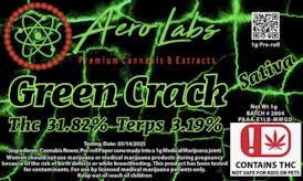 Aero Labs - Dr. Dank's - Green Crack - Sativa