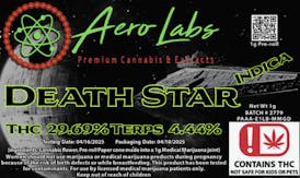 Aero Labs - 1g Full Flower Pre-Roll - Death Star - Indica