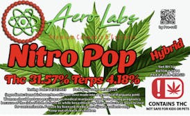 Aero Labs - 1g Full Flower preroll - Nitro Pop - Hybrid