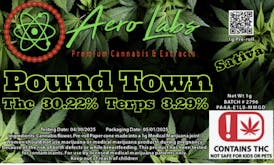 Aero Labs - 1G Full Flower Preroll - Pound Town - Sativa