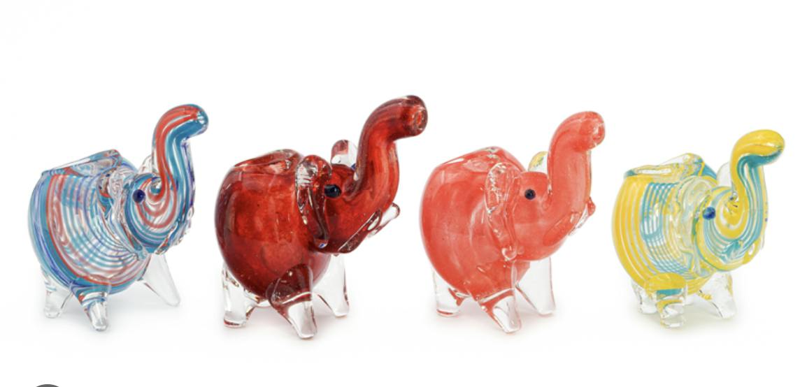 Elephant Glass Hand Pipe