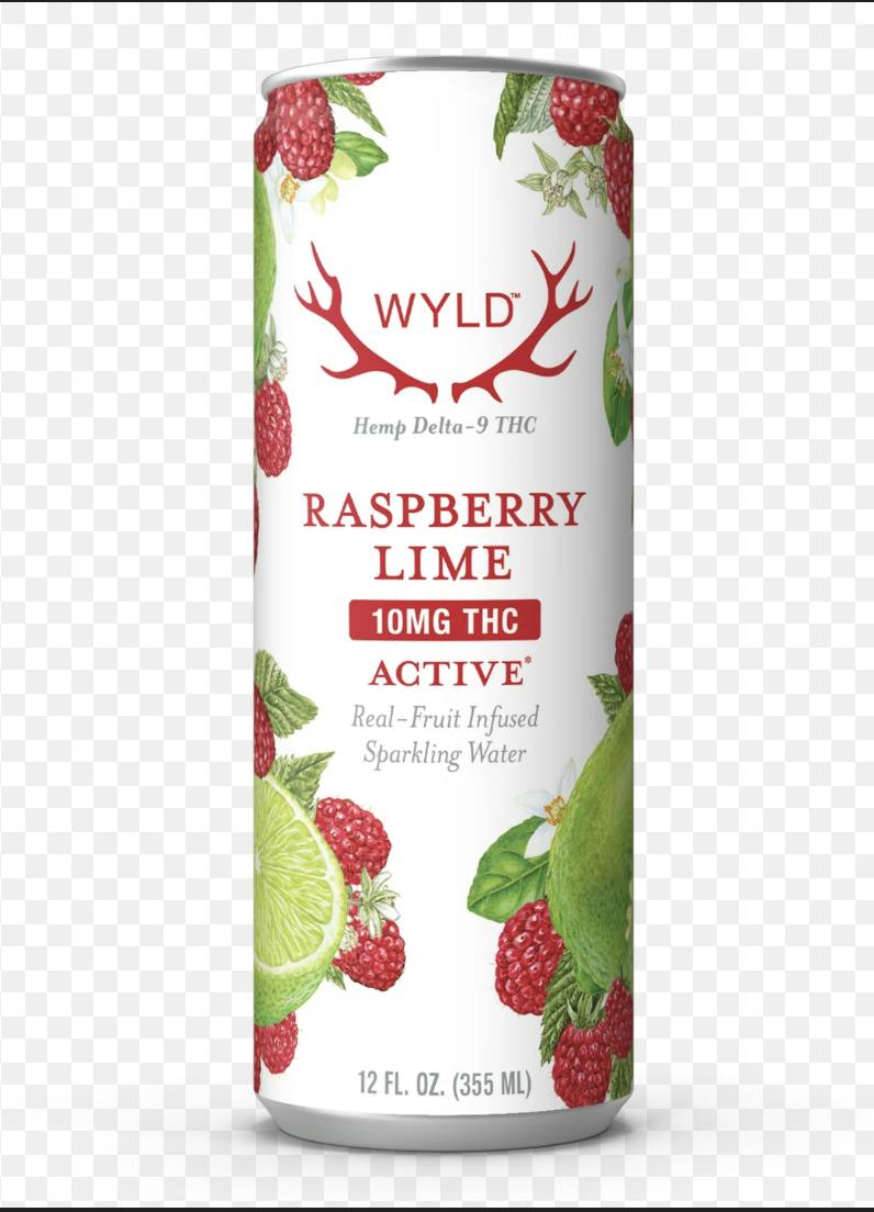 Raspberry Lime Sparkling Water | Carbonated | 10mg | 12fl oz at Vertica Dispensary
