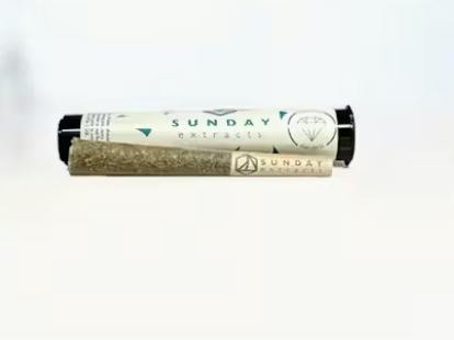 Sunday Extracts - 0.75g Diamond Infused Pre-Roll - Melon Gum - Indica