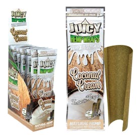 JUICY TERP ENHANCE HEMP WRAPS - COCONUT CREAM 2PK