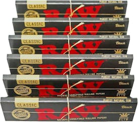 RAW PAPER - BLACK CLASSIC KING SIZE SLIM