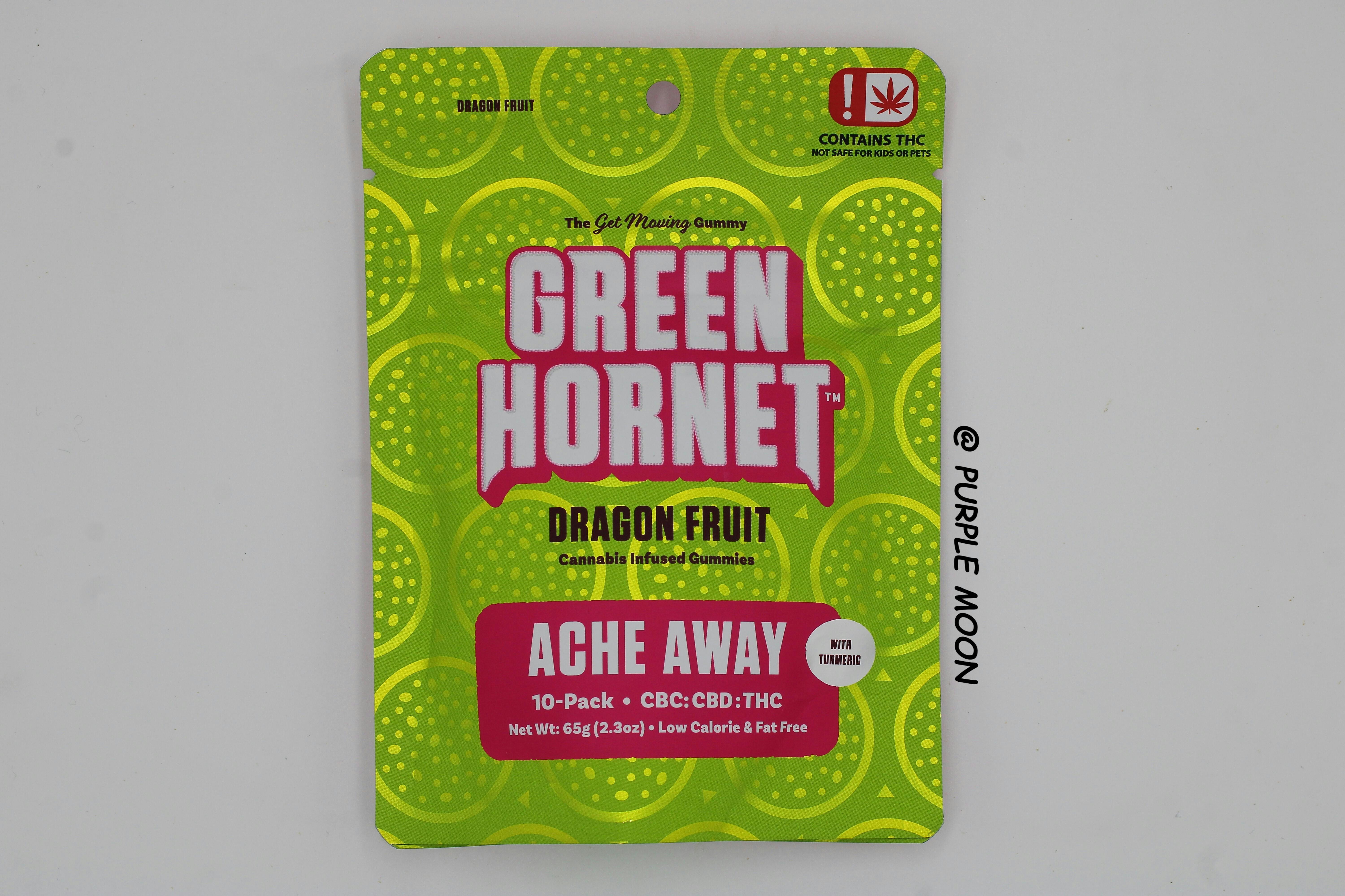 Green Hornet | Ache Away 100mg Gummies