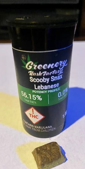 Greenery Lebanese Hash | 1gm | $30 OTD
