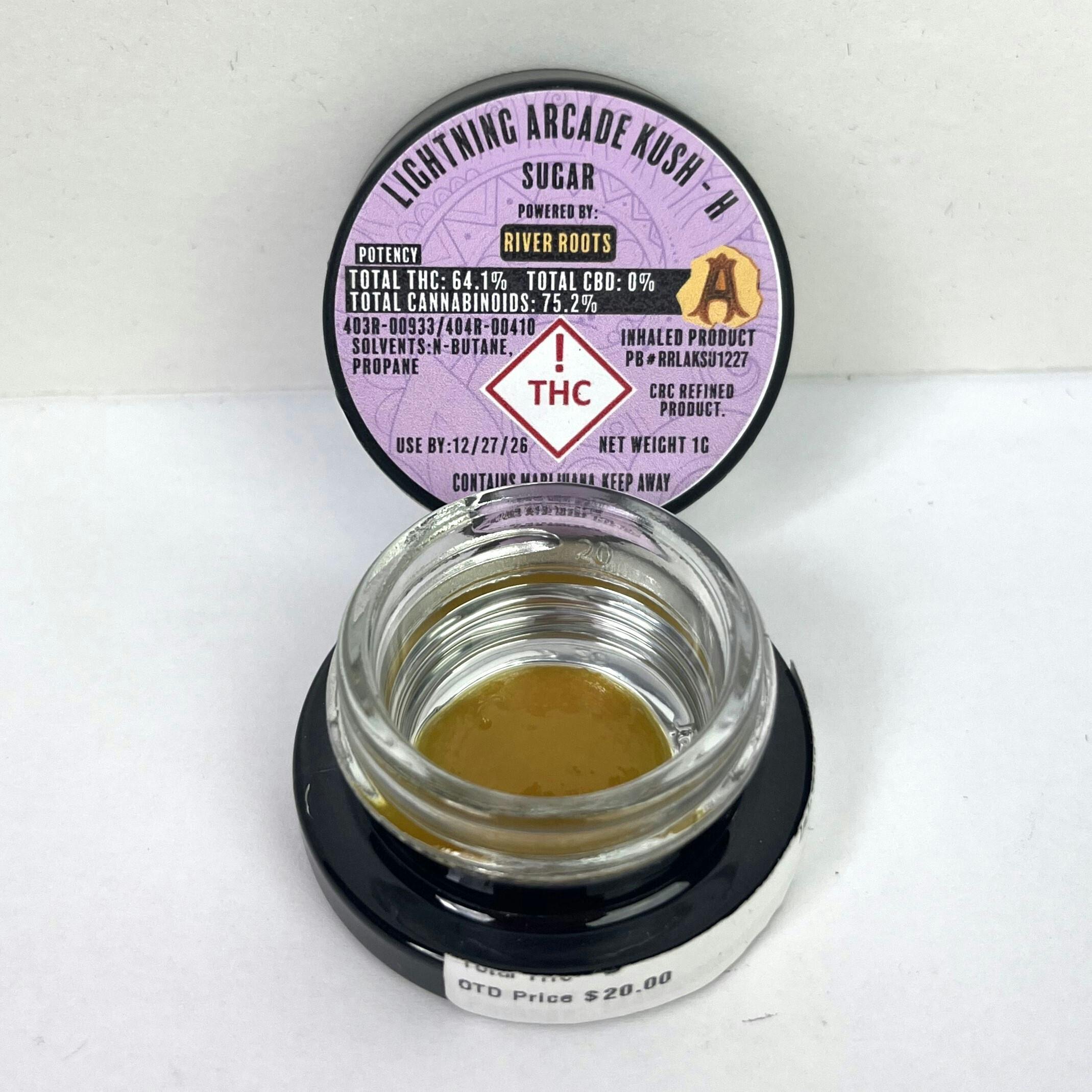 Apothecary | 1g Sugar Wax | (H) Lightning Arcade Kush