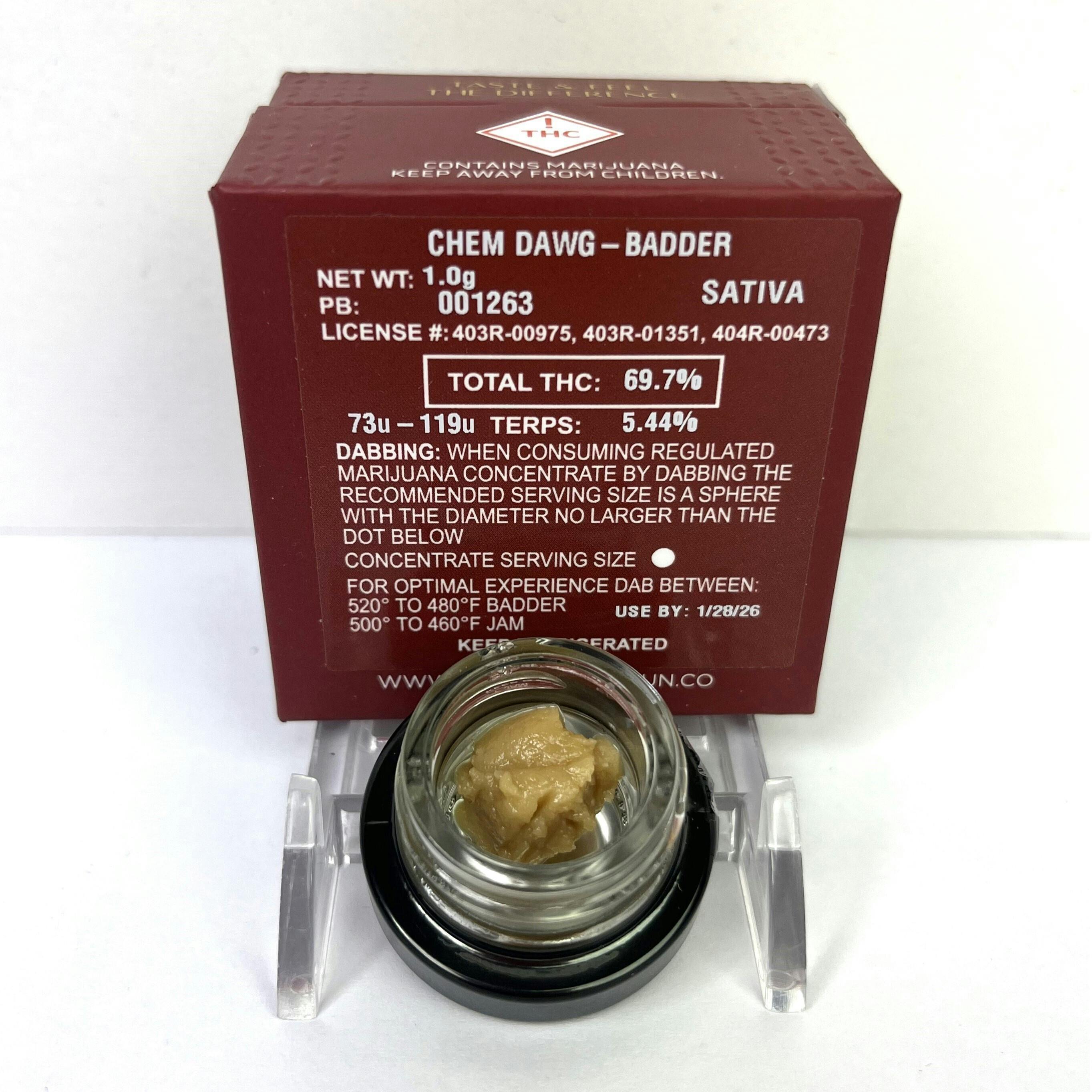 chem dawg | Solventless | Rosin | 1g