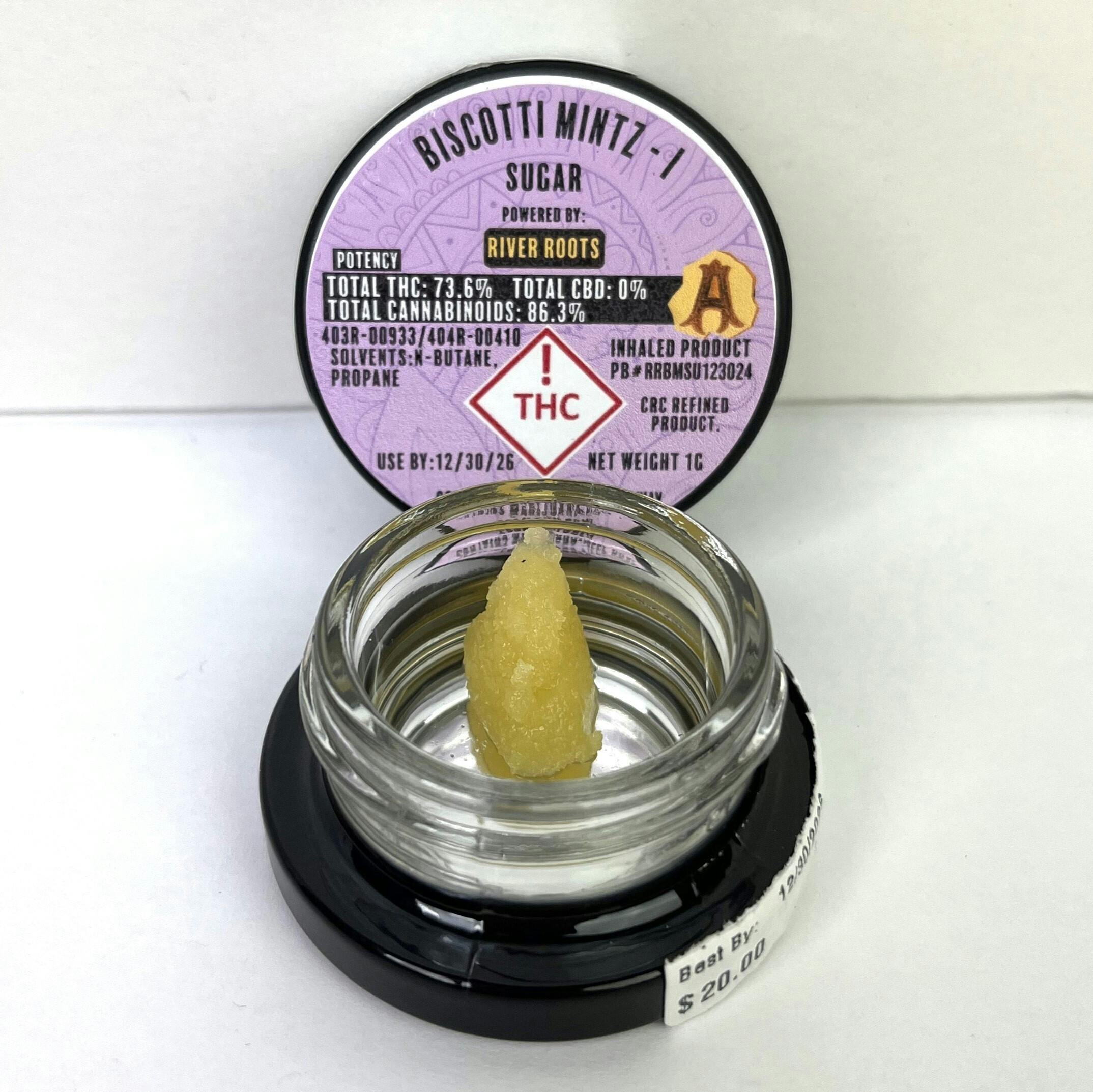 Apothecary | 1g Sugar Wax | (I) Biscotti Mintz