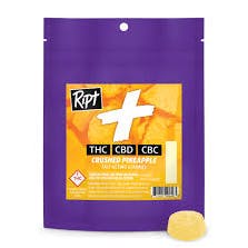 RIPT | Gummies | (H) Crushed Pineapple 1:1 :1 THC/CBD/CBC