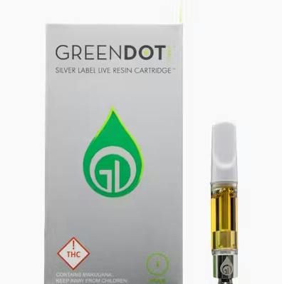 Green Dot | 1g Silver Live Resin Cart | Strawnana