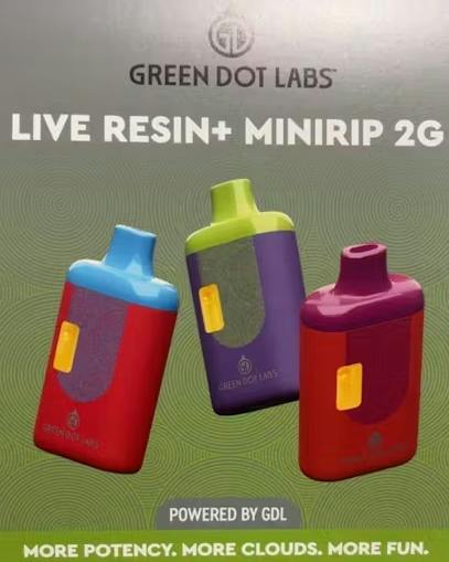 Green Dot | 2g AIO Live Resin Minirip | Gary P