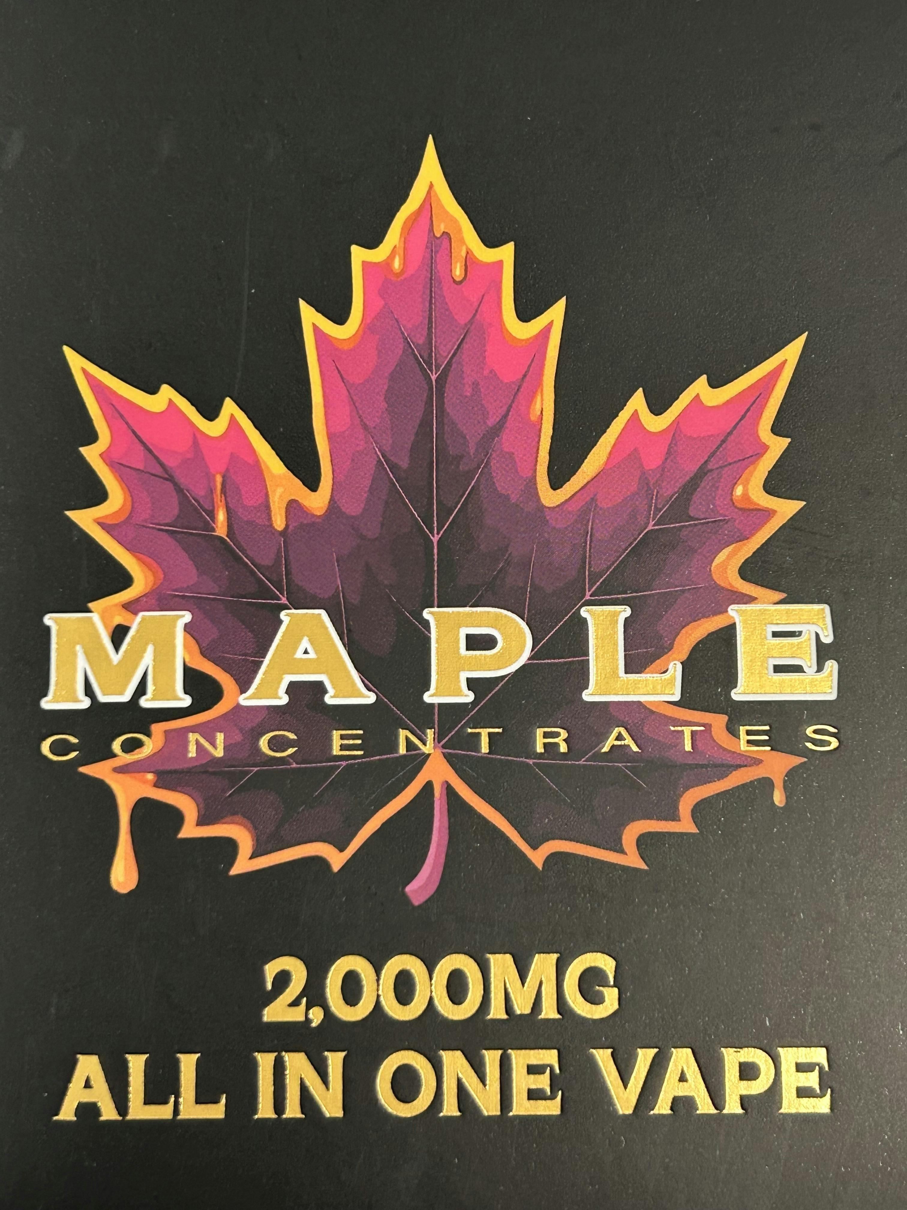 Maple Concentrates-2g AIO Disposable-$40 OTD