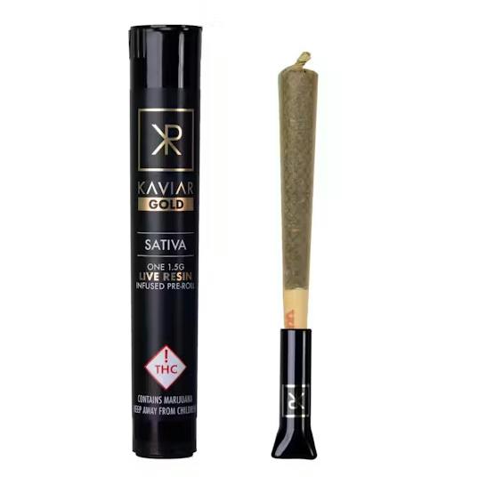 KAVIAR | Infused Preroll | Gold - Live Resin - Sativa