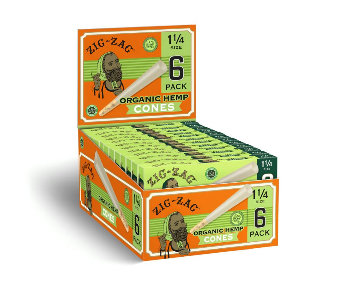 ZIG ZAG | 6 Cones | Organic Hemp