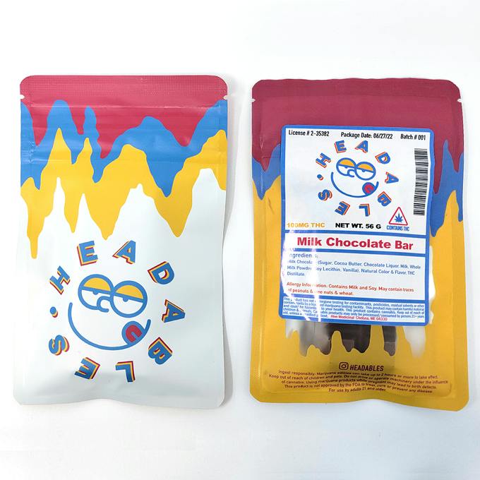 Headables Milk Chocolate Bar 100mg