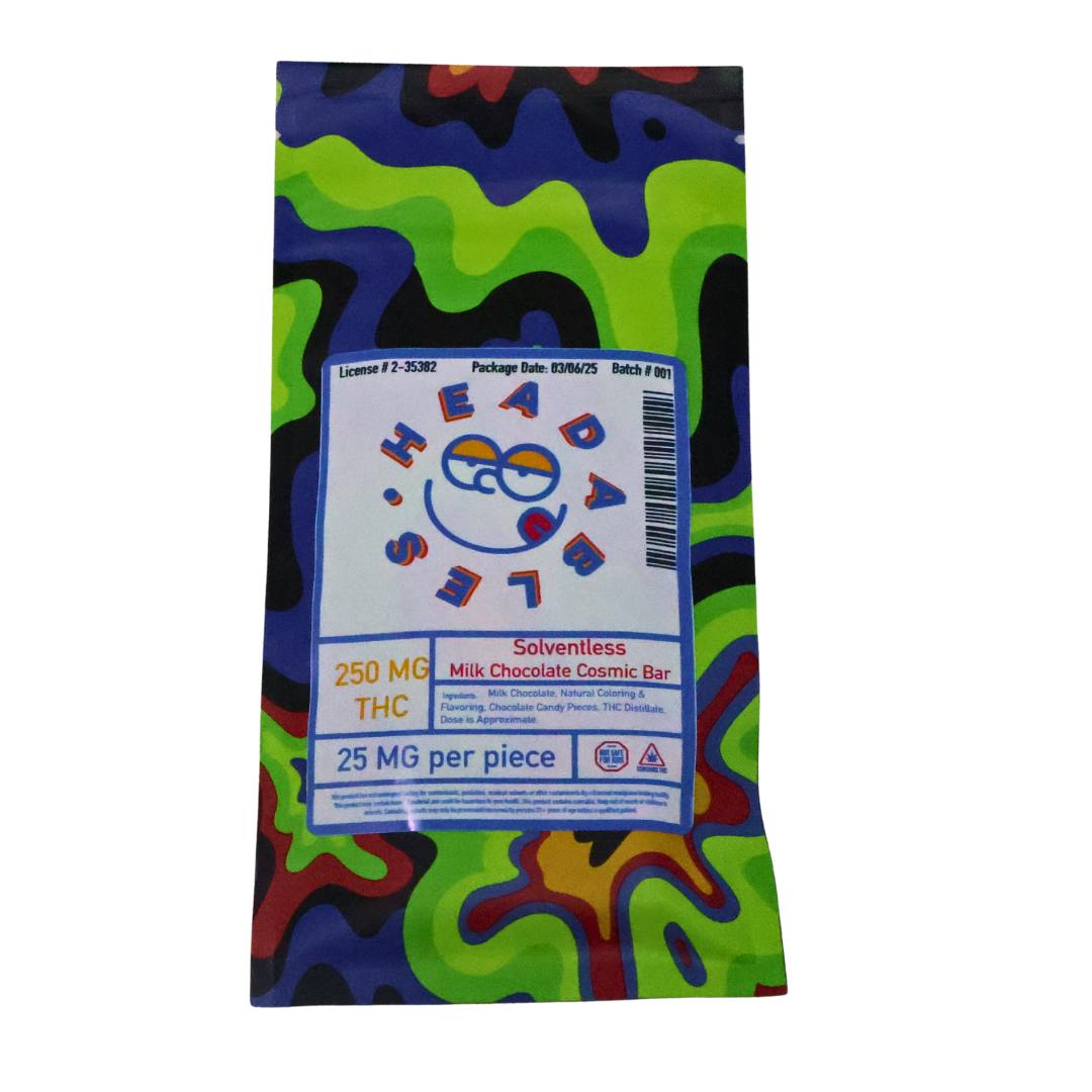 Headables Solventless Milk Chocolate Cosmic Bar 250mg