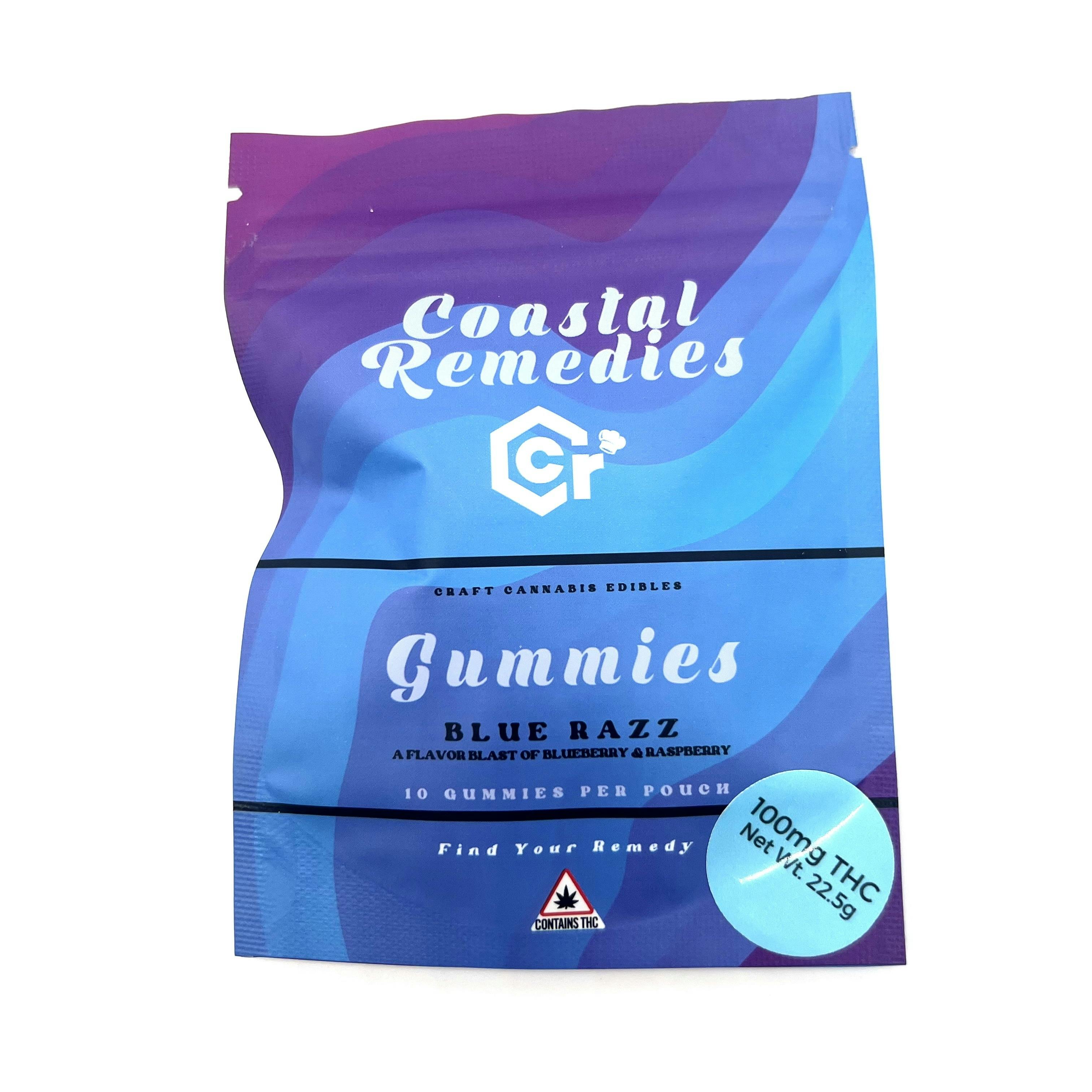 100mg Blue Razz Gummies | Coastal Remedies by Coastal Remedies