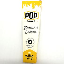 3 Pack King Pop Cones Banana Cream
